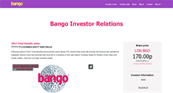Desktop Screenshot of bangoinvestor.com
